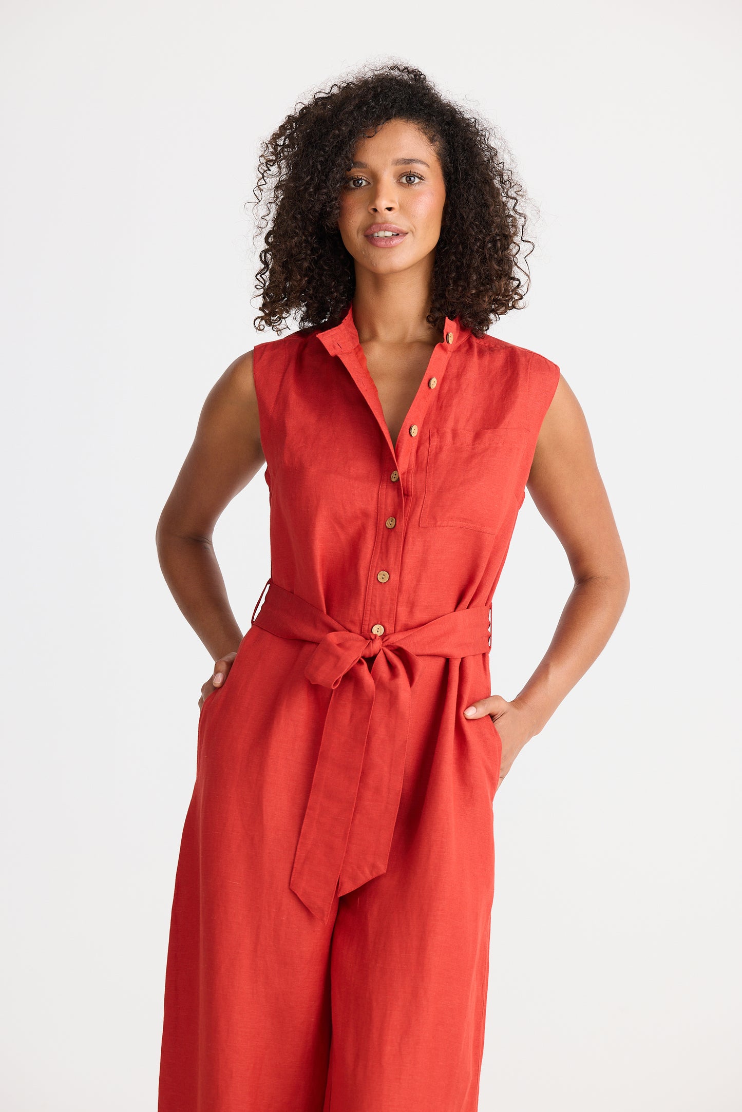 Shanty Isola Jumpsuit in Cherry