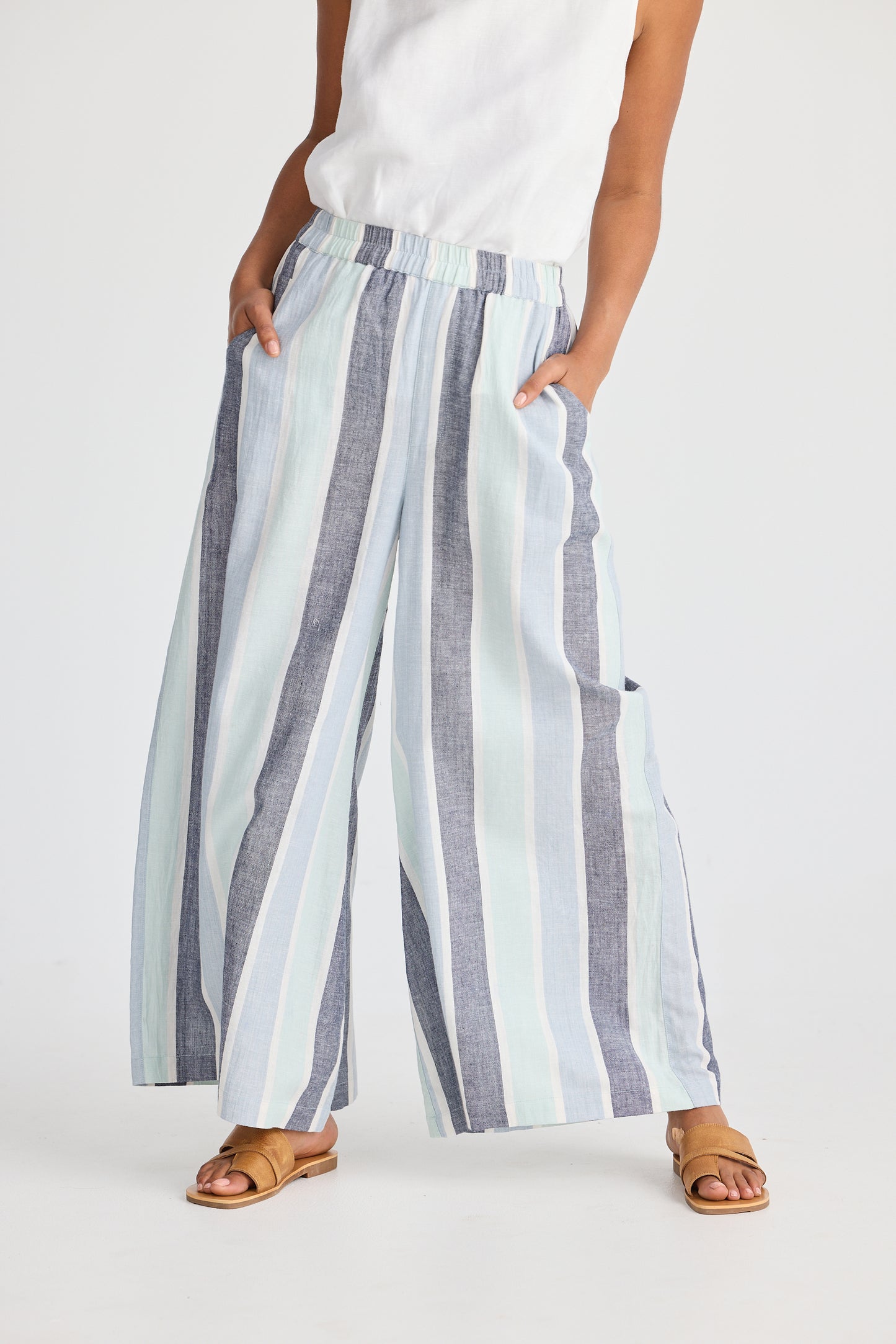 Shanty Positano Pant in Tulip Stripe