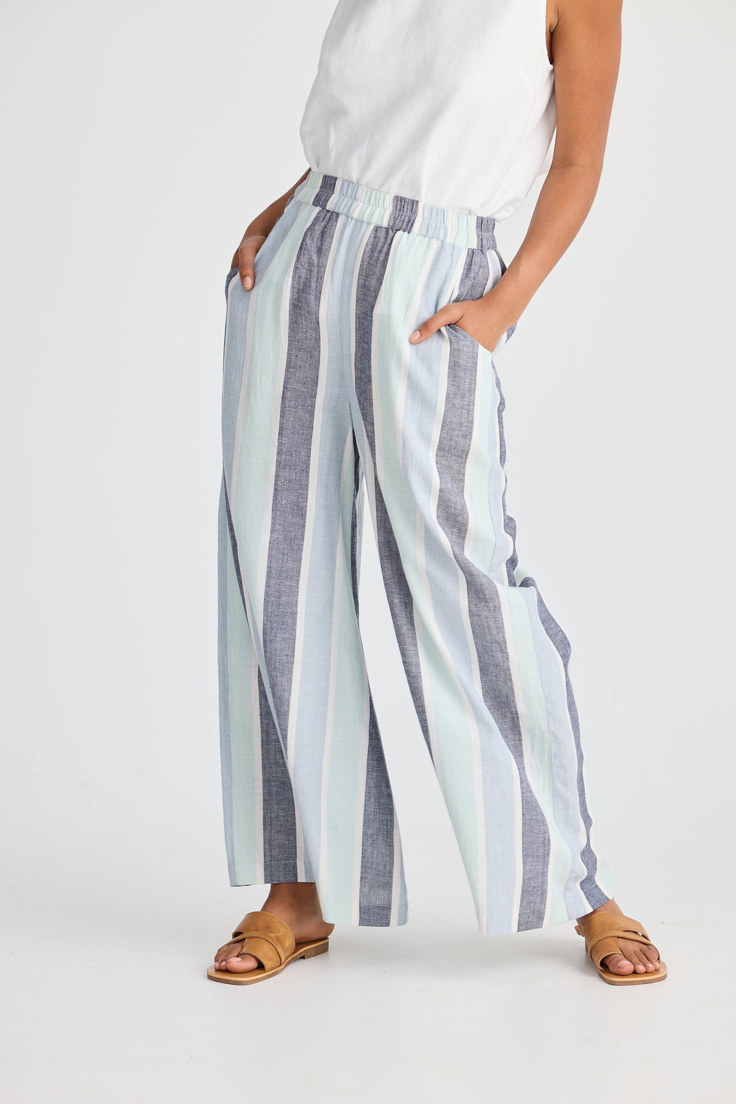 Shanty Positano Pant in Tulip Stripe