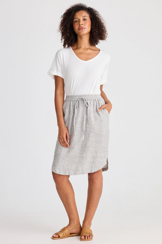 Shanty Khari Skirt in Charcoal Fleck