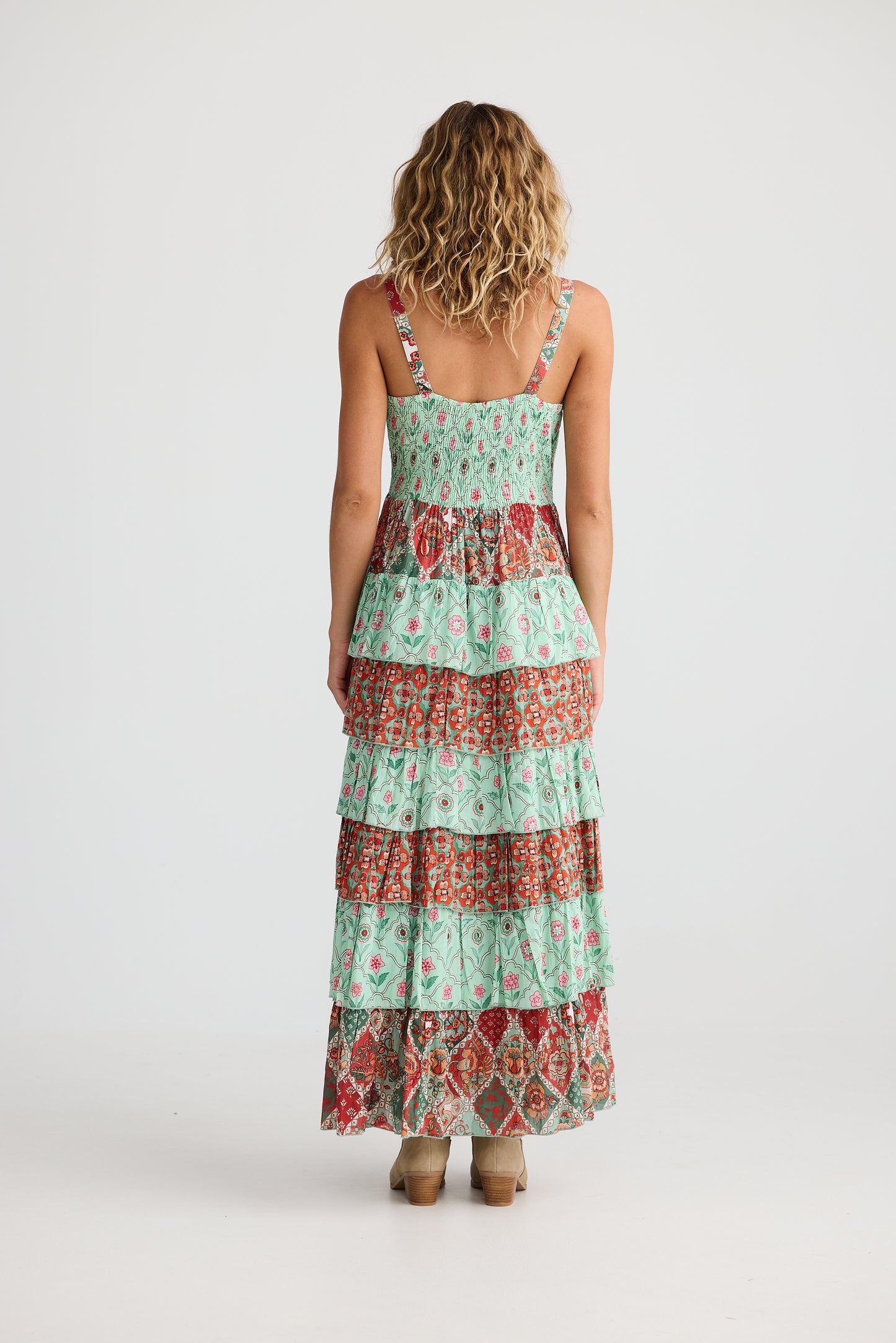 Talisman Paloma Dress in Flora Mosaic