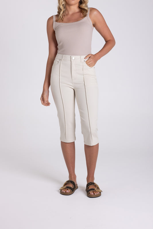 Two T's Sateen Capri Pant