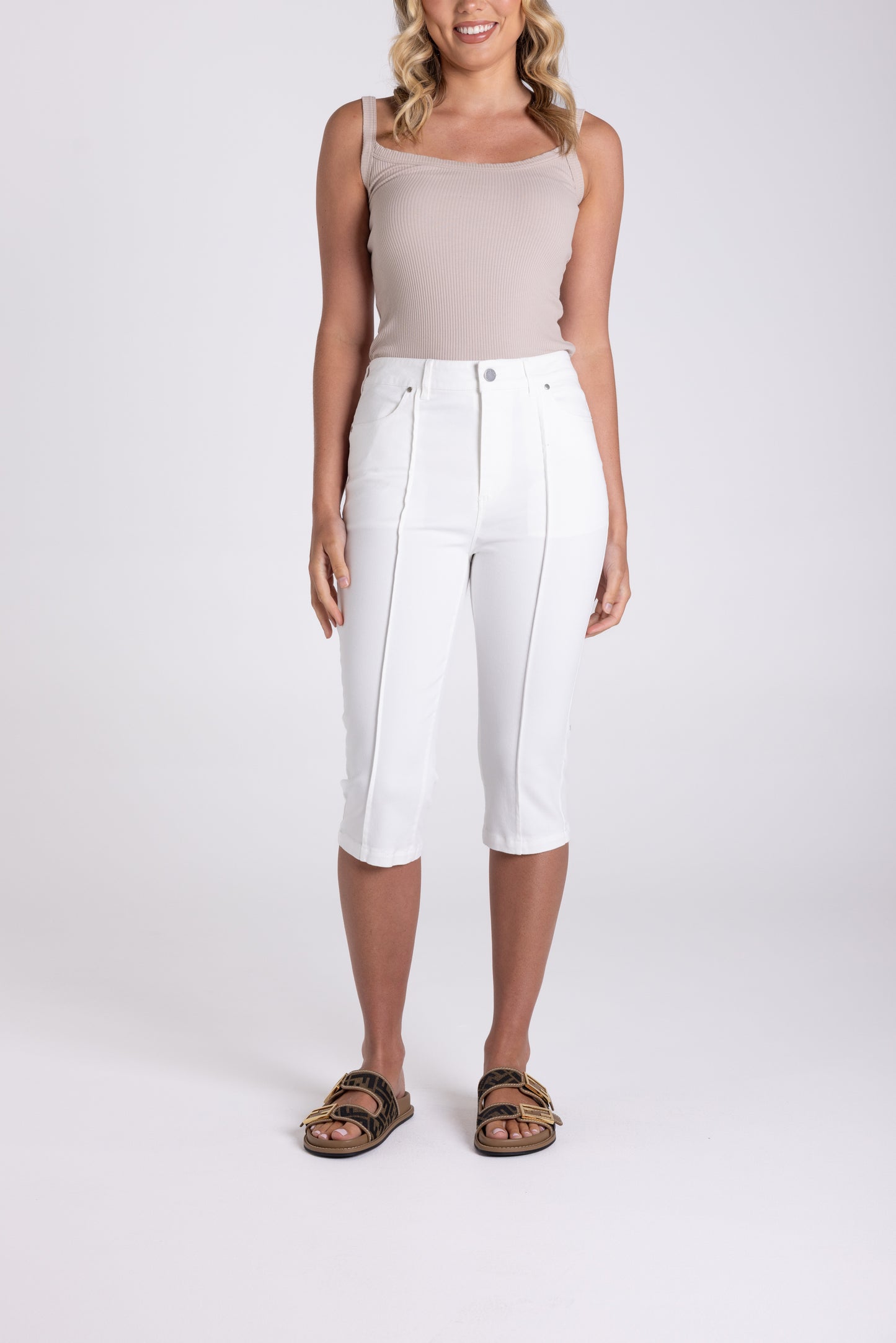 Two T's Sateen Capri Pant