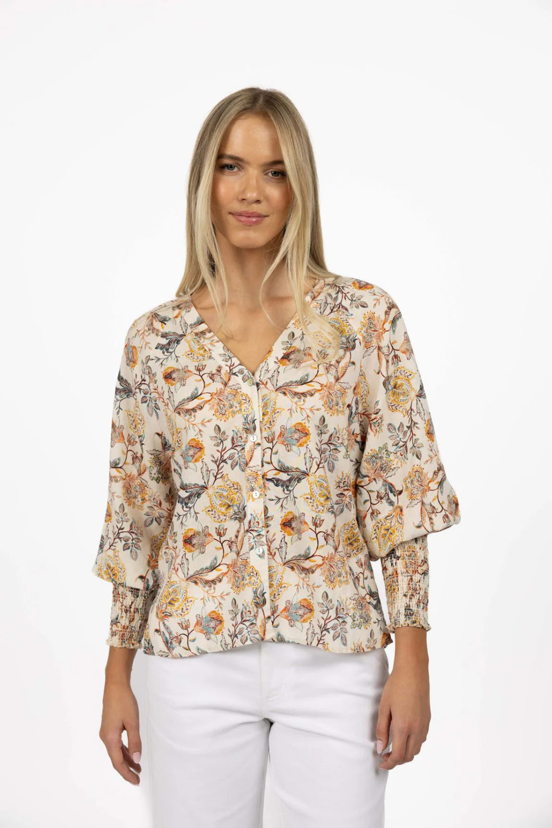 Frances Blouse in Kaffir Print