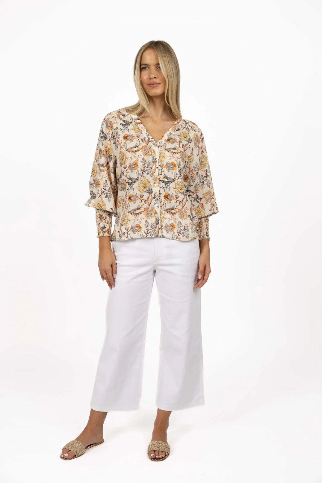 Frances Blouse in Kaffir Print