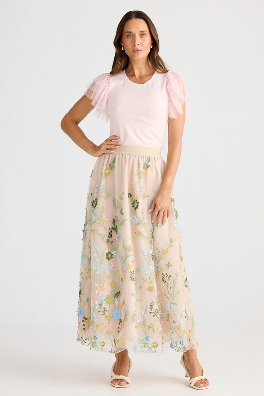 Enchanted Skirt with Embroidery