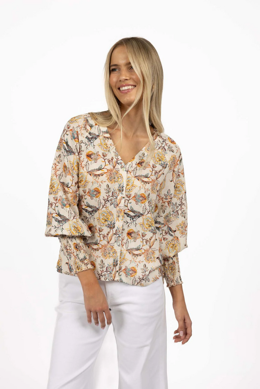 Frances Blouse in Kaffir Print