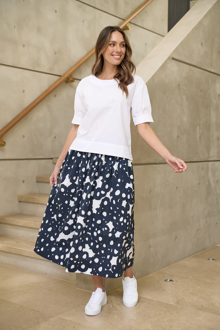 Naturals by O & J GA623 Ladies Top in White