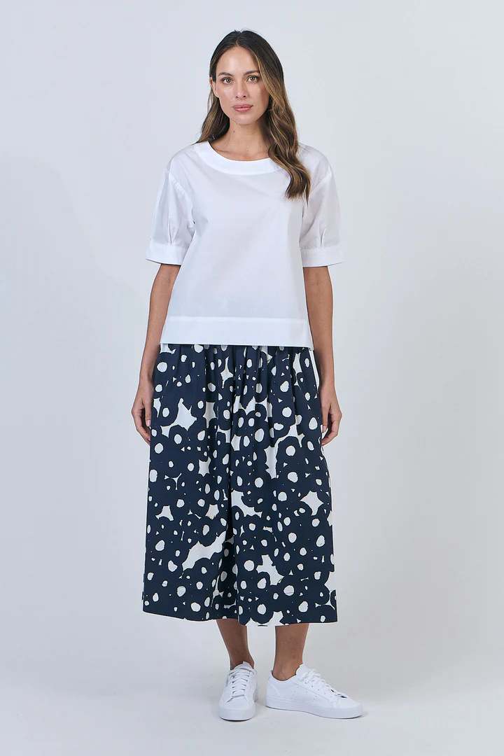 Naturals by O & J GA623 Ladies Top in White