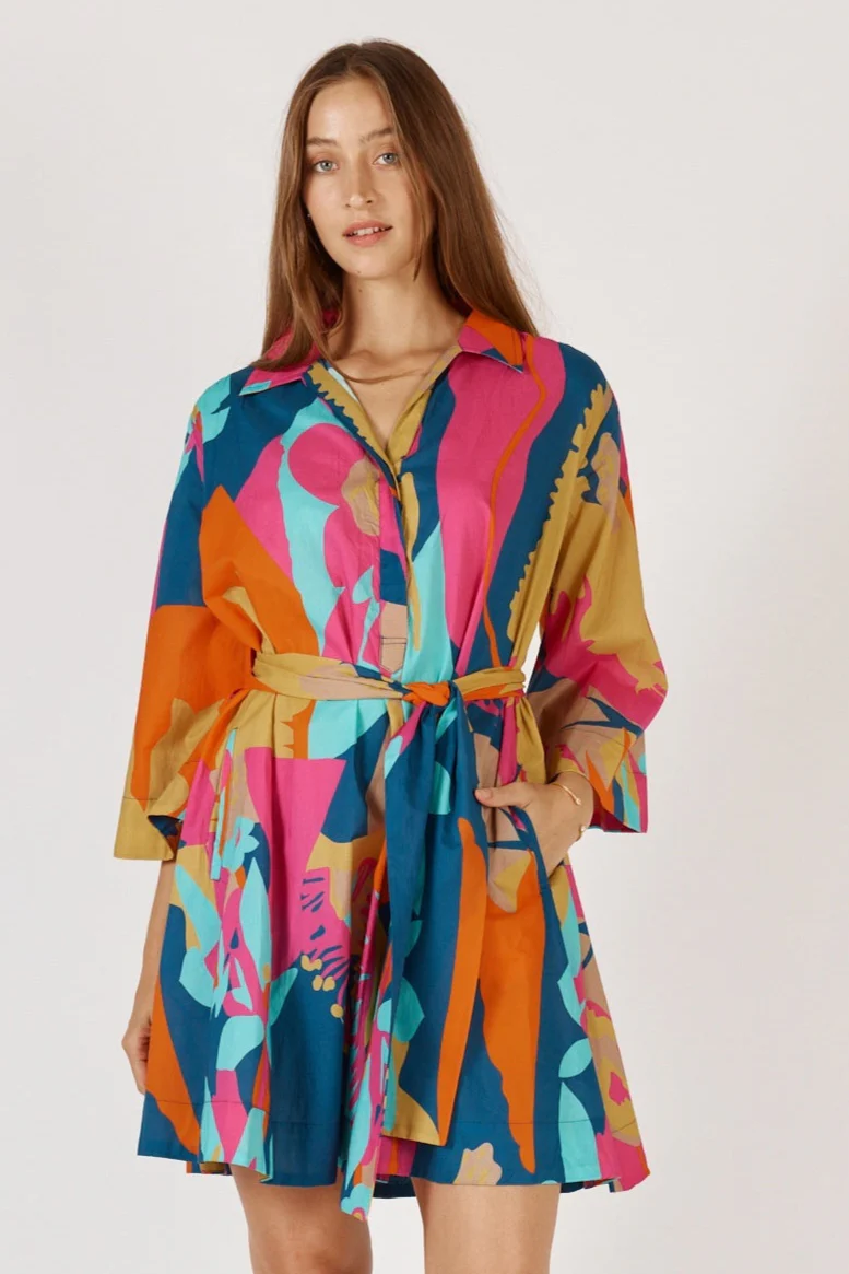 Ruby Yaya Lotus Bloom Dress in Print