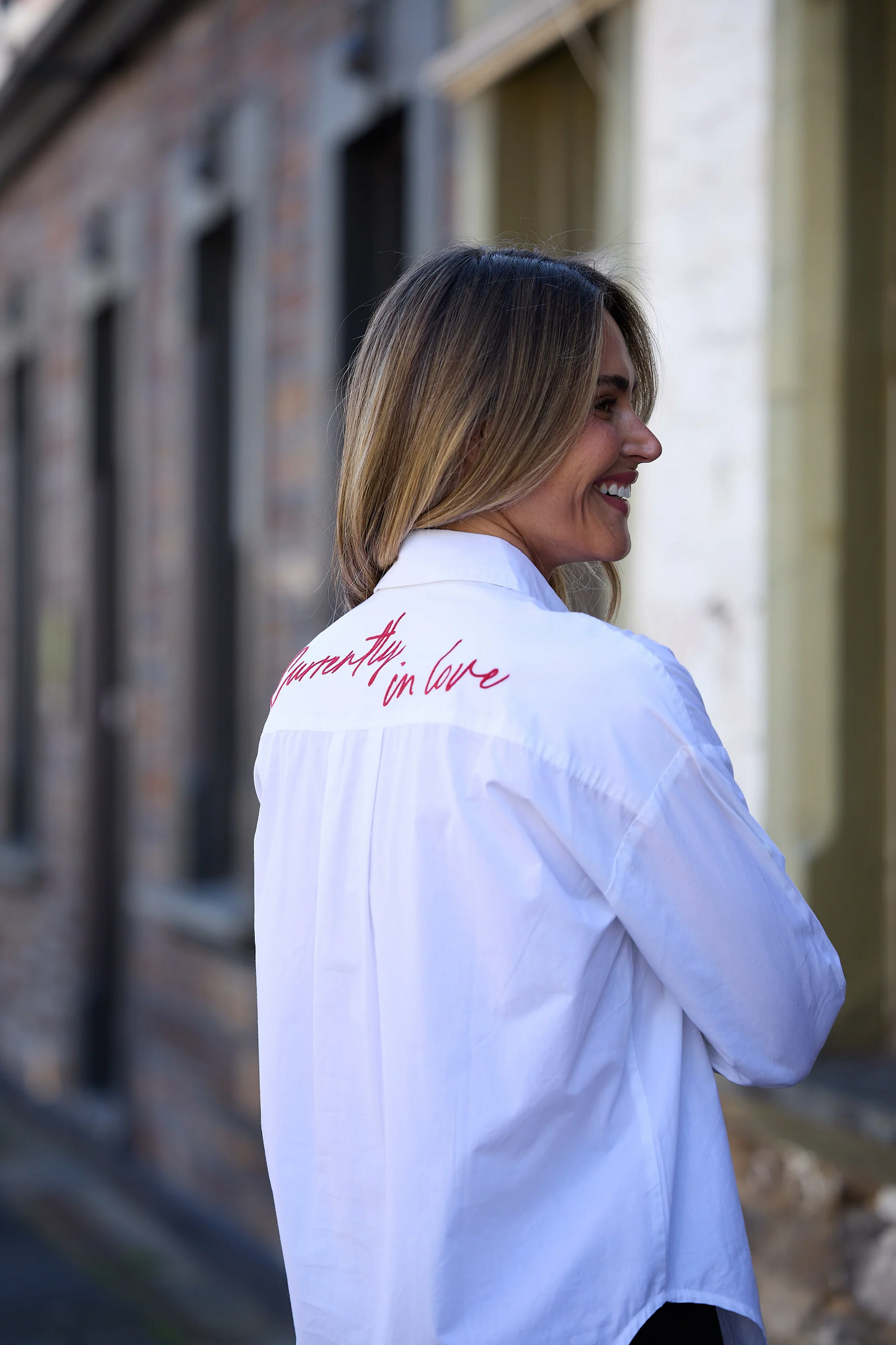Brave & True Thea Shirt | White in Love